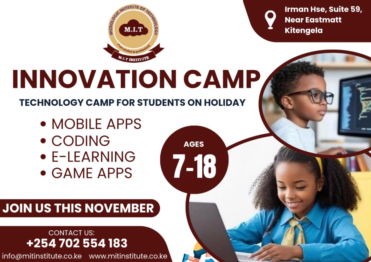 Application Form – M.I.T Institute